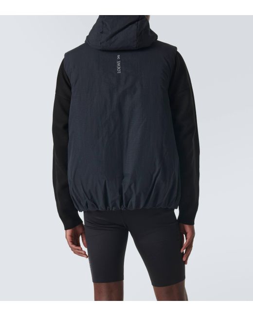Loewe X On Logo Technical Puffer Vest in Blue for Men | Lyst
