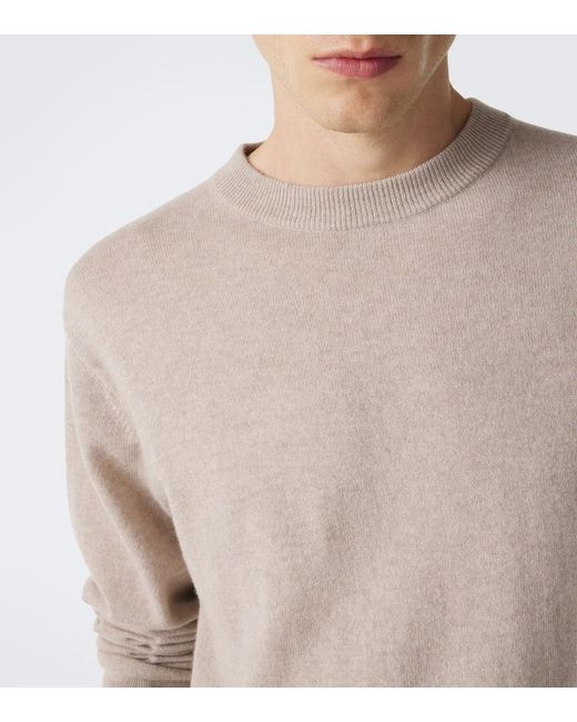 Lisa Yang Natural Mason Cashmere Sweater for men