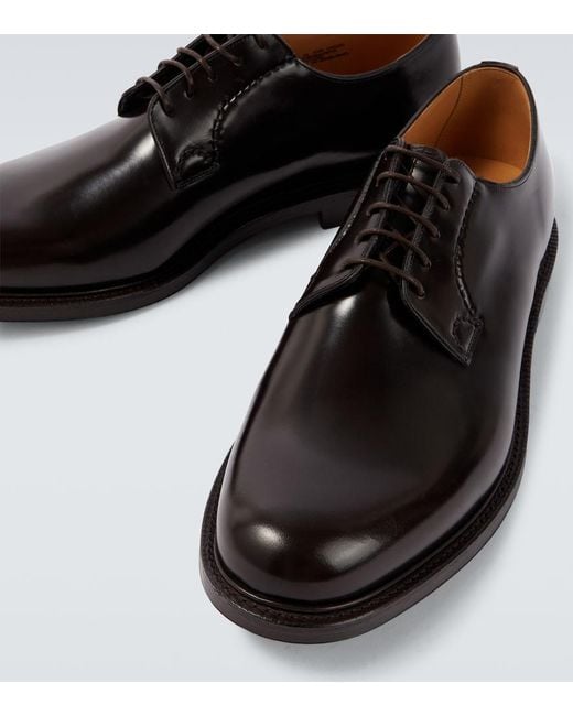 Church's Black Shannon Leather Derby Shoes for men