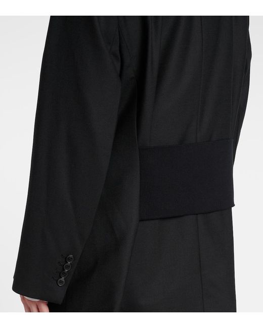 Victoria Beckham Black Double-Breasted Blazer