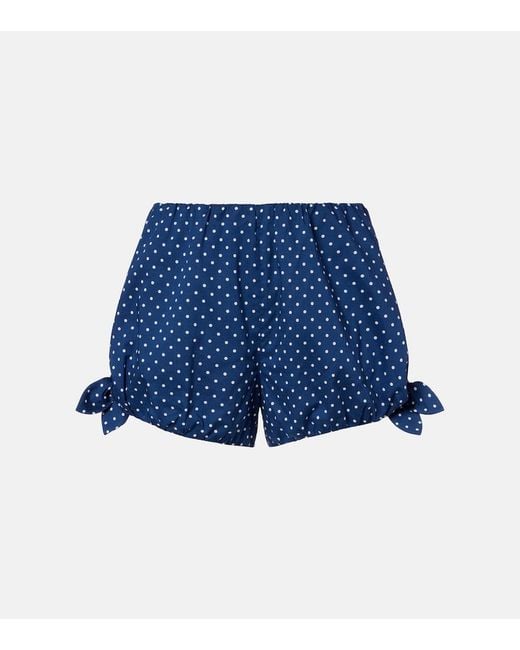 Posse Blue Rosie Polka-Dot Shorts