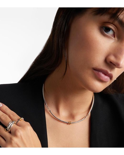 Spinelli Kilcollin Metallic Helio Tria Sterling And 18Kt Necklace
