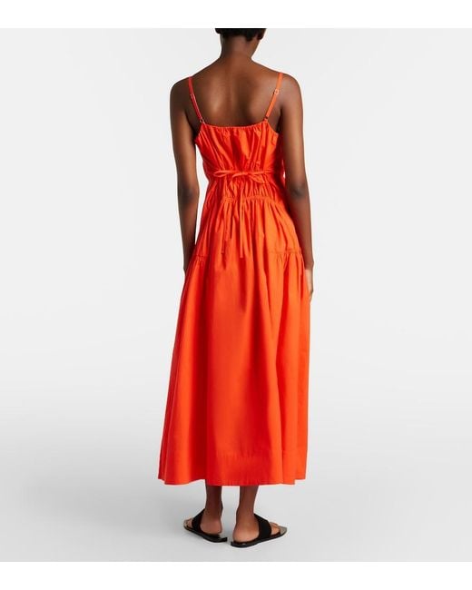 Proenza Schouler Orange Label Michelyn Cotton-Blend Maxi Dress