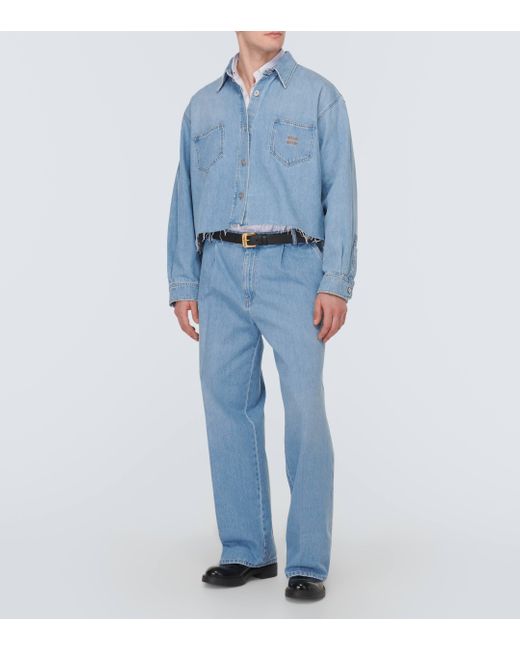 Miu Miu Blue Wide-leg Jeans for men