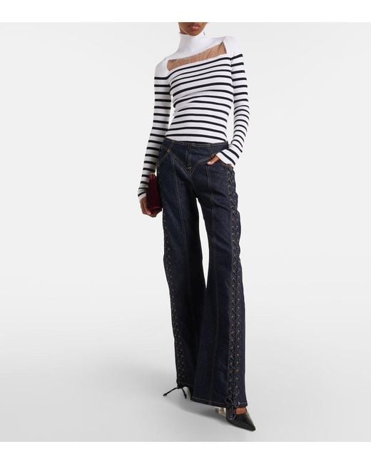 Pull A Decoupes Jean Paul Gaultier en coloris White