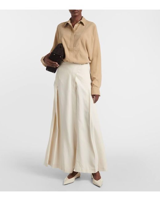 Totême  Natural Maxirock Aus Crepe