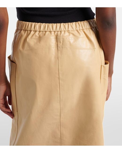 Alaïa Natural Leather Pencil Skirt