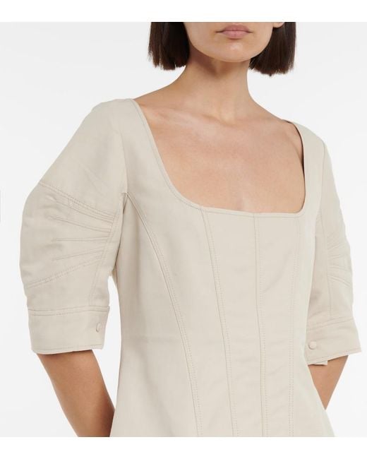 Stella McCartney Natural Angelina Minidress