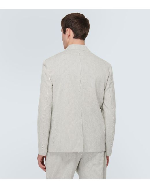 Dries Van Noten White Cotton Blazer for men