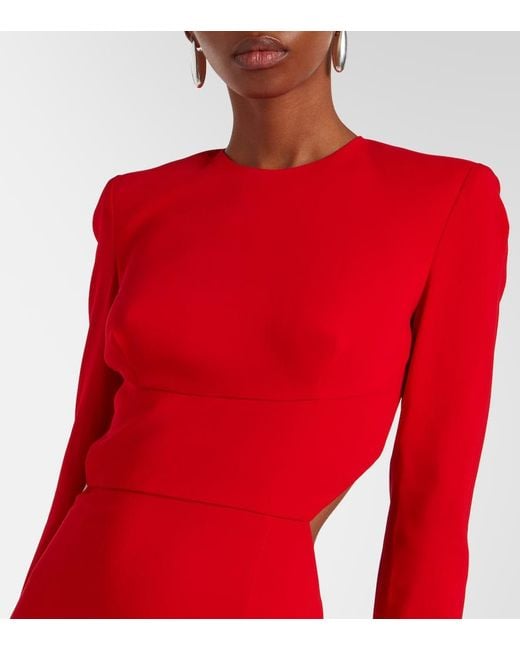 Stella McCartney Red Crepe Gown