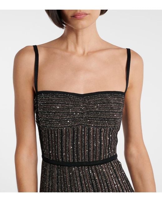 Missoni Black Lame Maxi Dress
