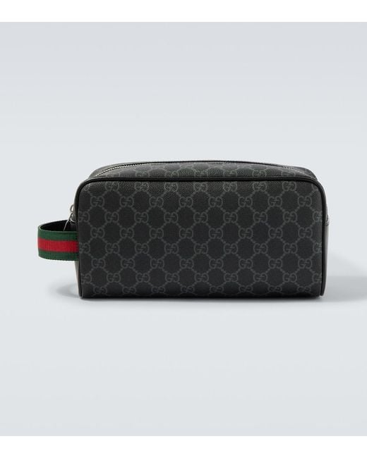 Gucci Black Gg Canvas Pouch for men