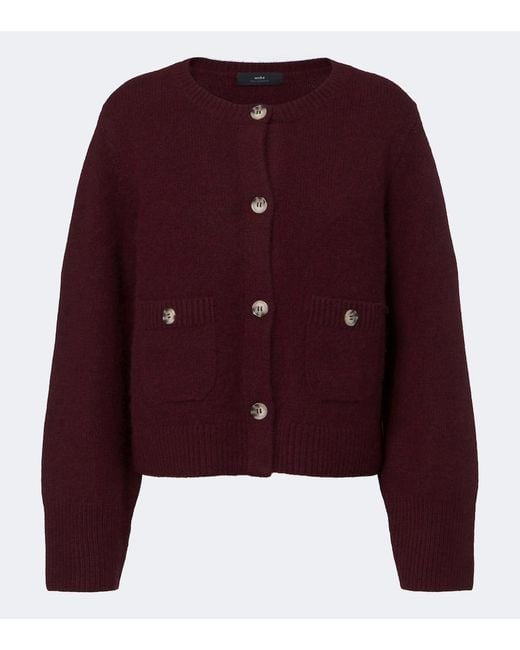 arch4 Purple Rosanna Cashmere Cardigan