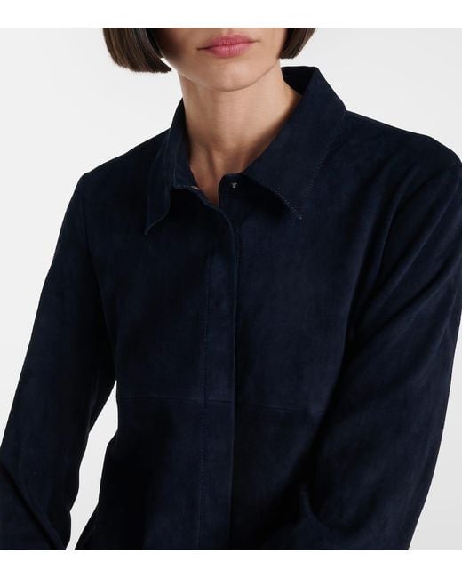 Vestido Camisero Geraldine Con Ante Stouls de color Blue