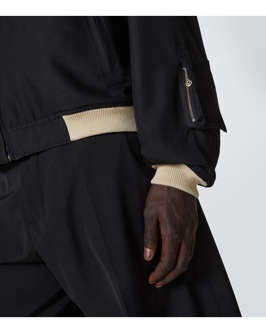 Visvim Black Souvenir Reversible Bomber Jacket for men