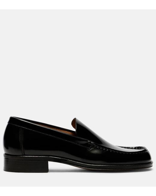 Lemaire Black Loafers Kate Aus Leder