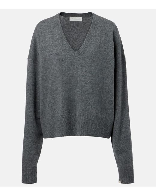 Extreme Cashmere Gray N°224 Clash Cashmere-Blend Sweater