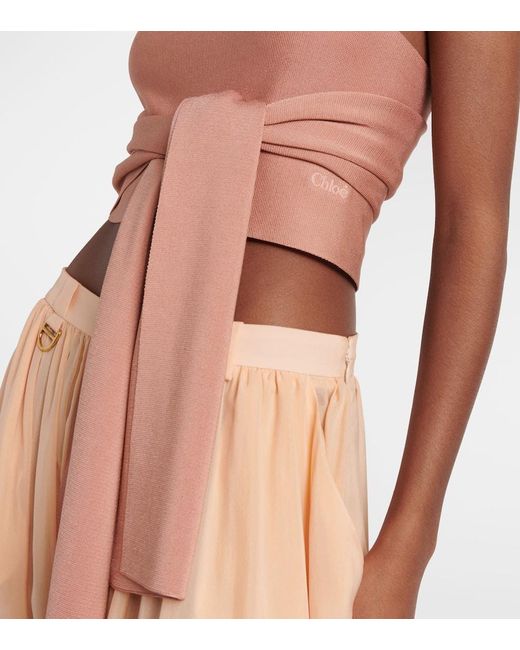 Chloé Pink Cropped-Top