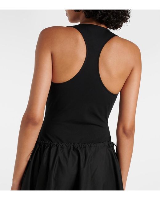 Tory Burch Black Racerback Midi Dress