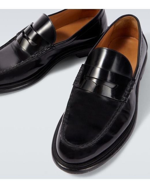 Givenchy Black Gent Leather Penny Loafers for men
