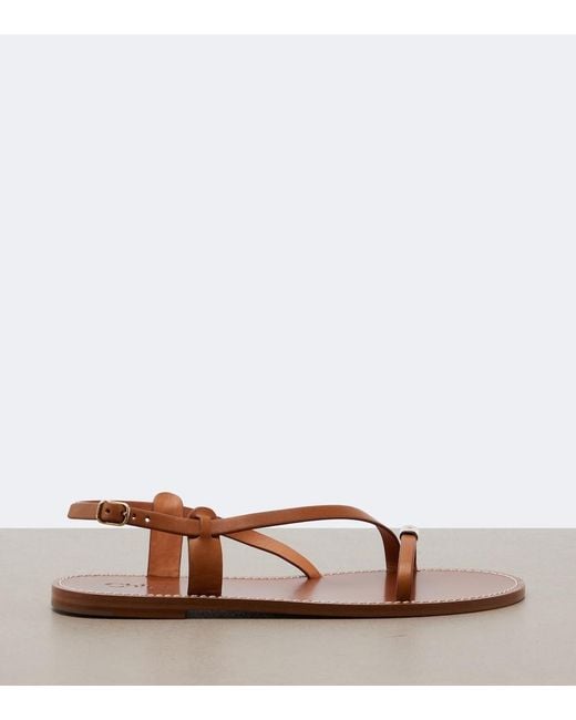 Chloé Brown Matilda Leather Sandals