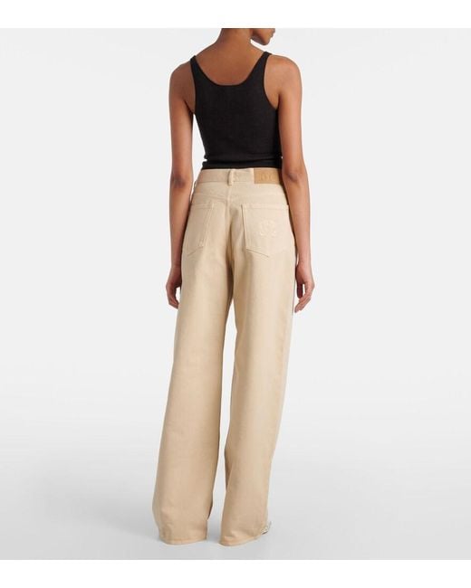 Blazé Milano Natural Java High-Rise Wide-Leg Jeans