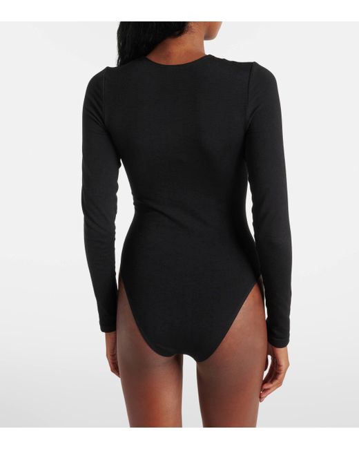 Wolford Black Berlin Jersey Bodysuit