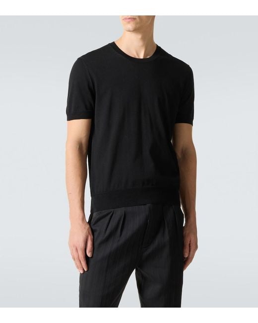 Tom Ford Black Cotton Sweater for men