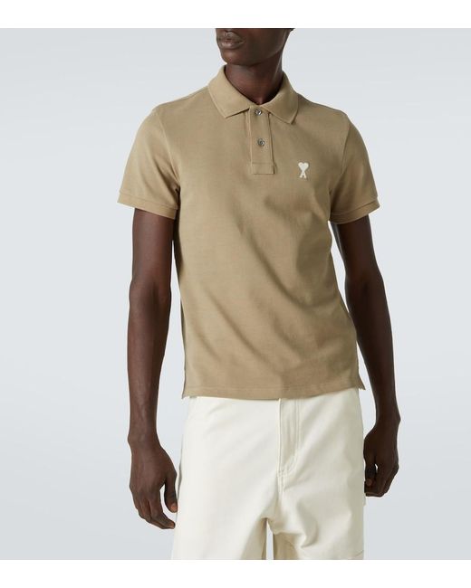Polo Ami De Cour di AMI in Natural da Uomo