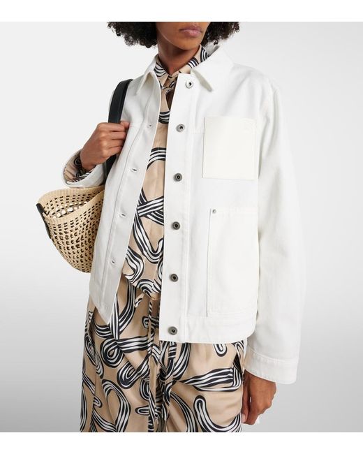 Loewe White Paula's Ibiza Denim Jacket