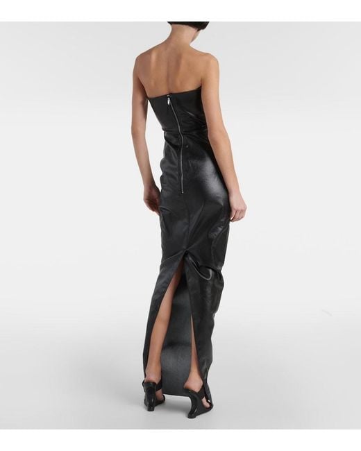 Rick Owens Black Dress Prong Gown