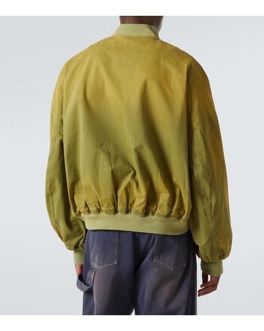 J.W. Anderson Green Cotton Bomber Jacket for men