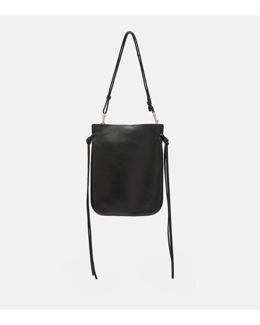 Phoebe Philo Black Gig Pouch Leather Shoulder Bag