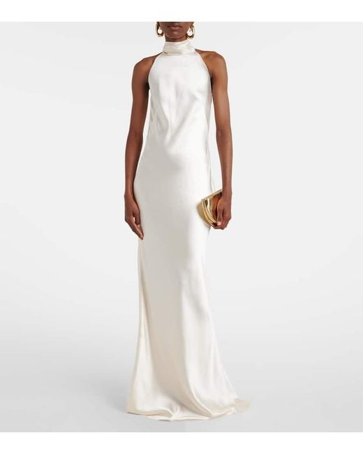 Robe De Mariee Chilton En Satin Ralph Lauren en coloris White