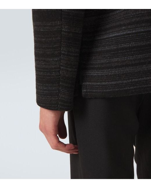Missoni Blue Space-Dyed Wool-Blend Jacket for men