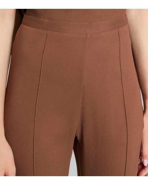 Taller Marmo Brown Mae High-Rise Flared Pants