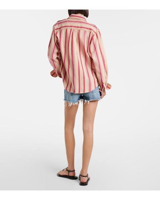 FRAME Blue The Dare Denim Shorts
