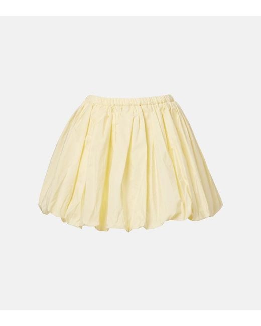 Patou Natural Gathered Miniskirt