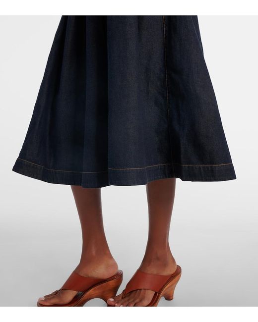Zimmermann Blue Denim Midi Dress