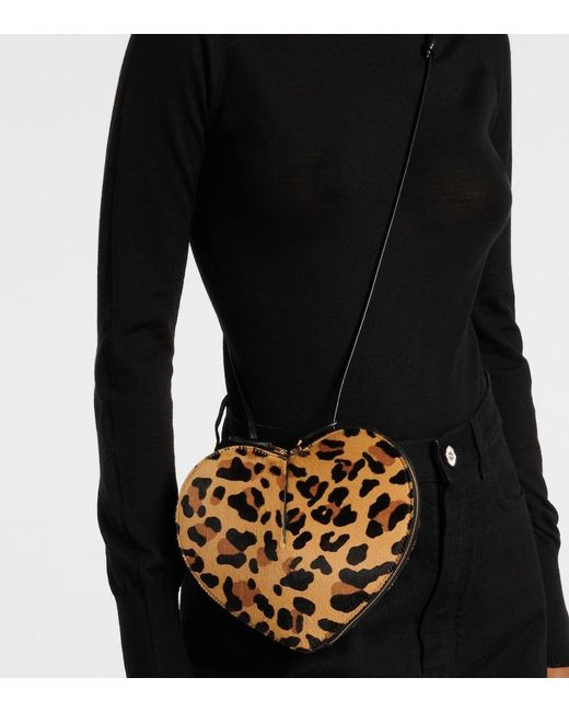 Alaïa Brown Le Cour Calf Hair Shoulder Bag