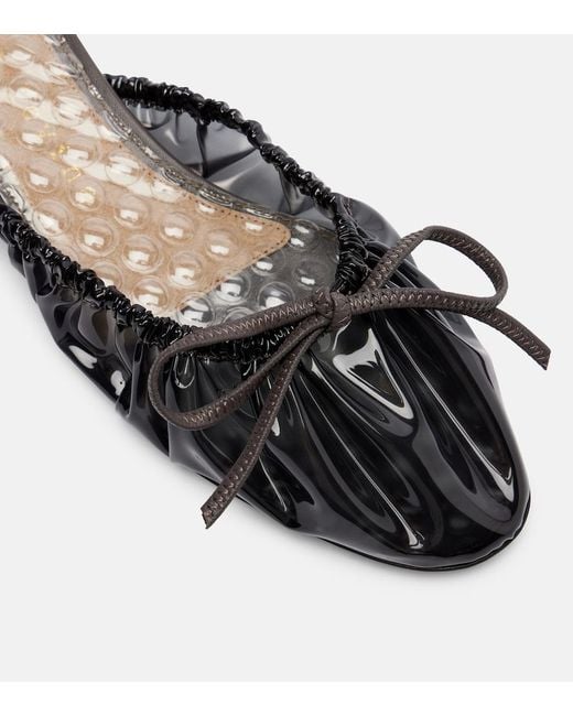 Herbert Levine Black Rain Check Pvc Mules