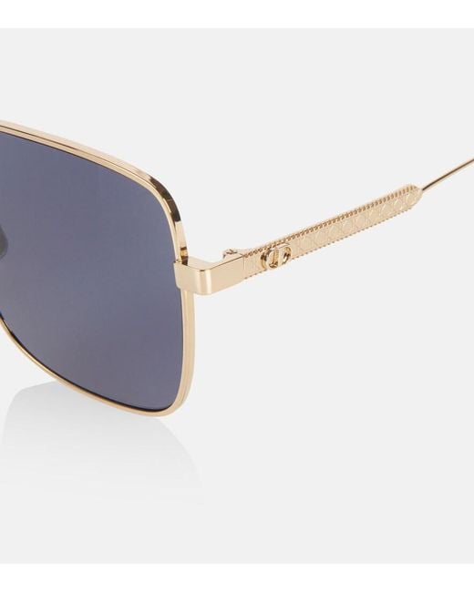 Dior Blue Diorcannage S1U Square Sunglasses