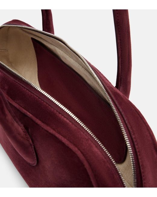 Magda Butrym Red Brigitte Suede Shoulder Bag