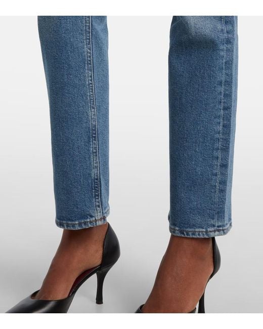 Citizens of Humanity Blue Blaine High-Rise Straight Jeans