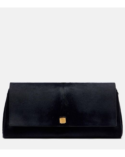 Khaite Black Clutch Audrey Aus Kalbshaar