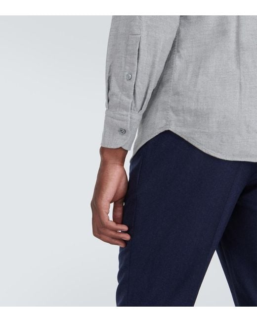 Lardini Gray Cotton Shirt for men