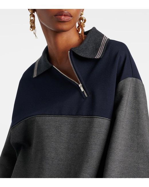 Miu Miu Blue Polopullover