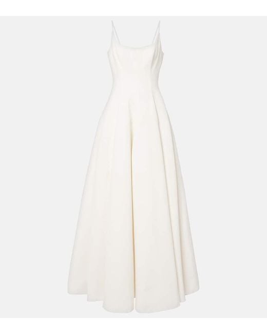 Staud White Bridal Maxikleid Joy Aus Einem Baumwollgemisch