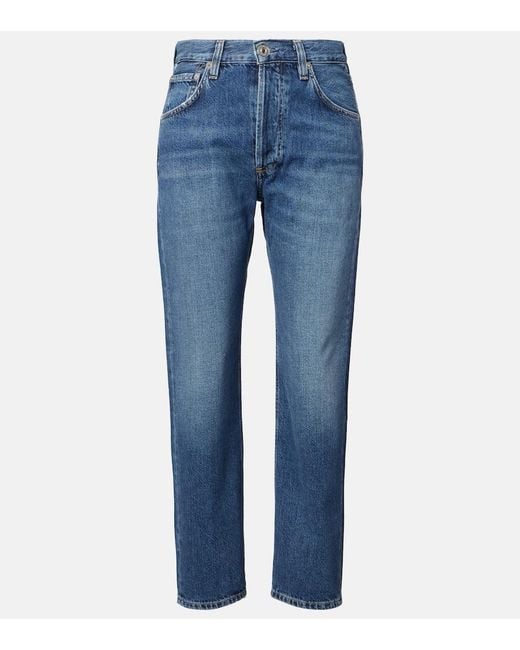 Citizens of Humanity Blue Winslow Mid-Rise Straight Jeans