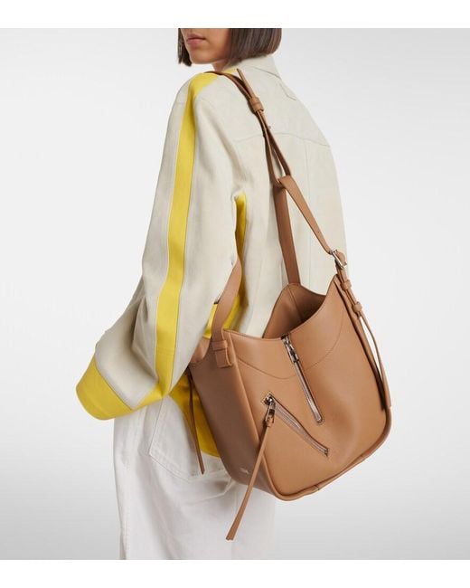 Loewe Brown Hammock Flip Medium Leather Tote Bag